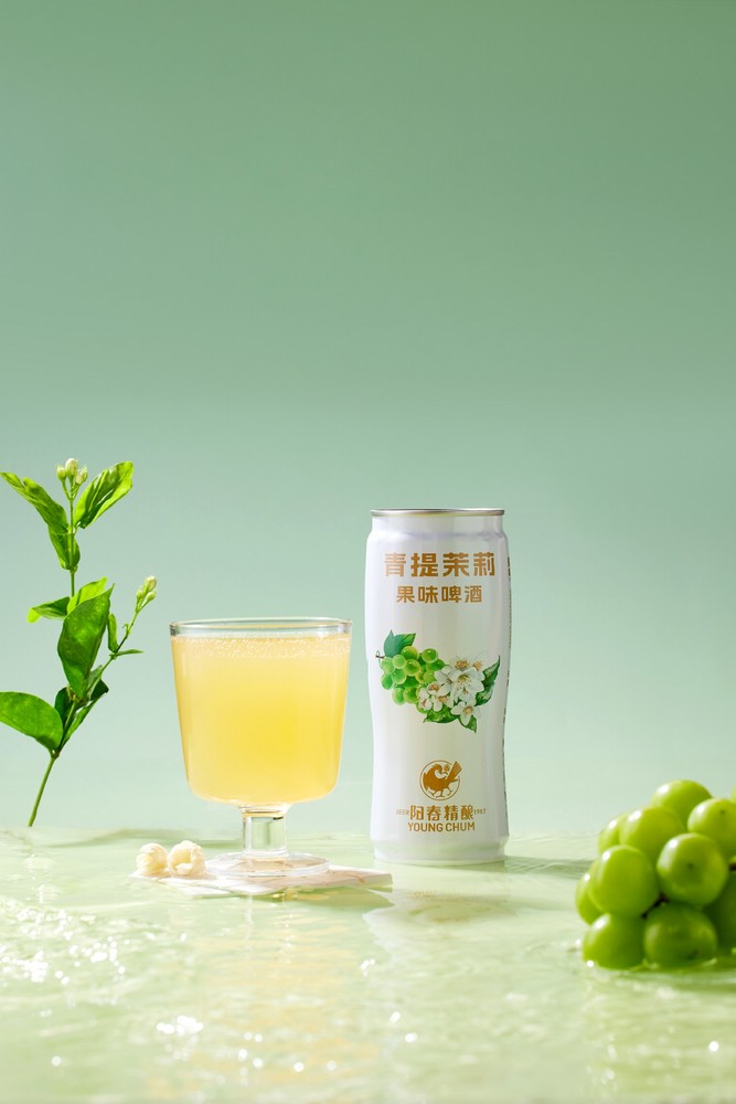 星空体育青提茉莉果味啤酒650ml罐装