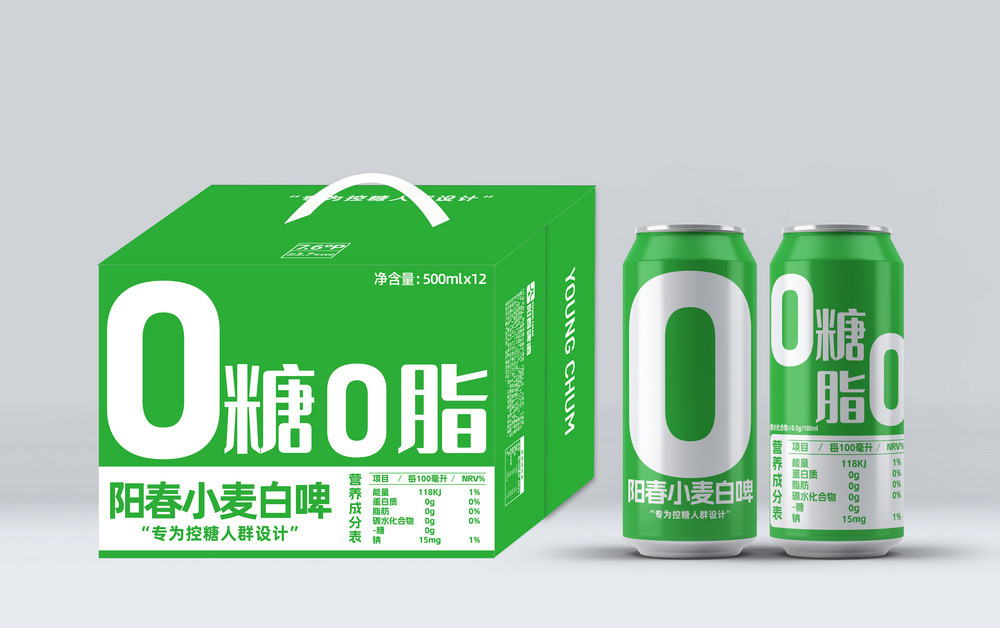 星空体育小麦白啤500ml罐装