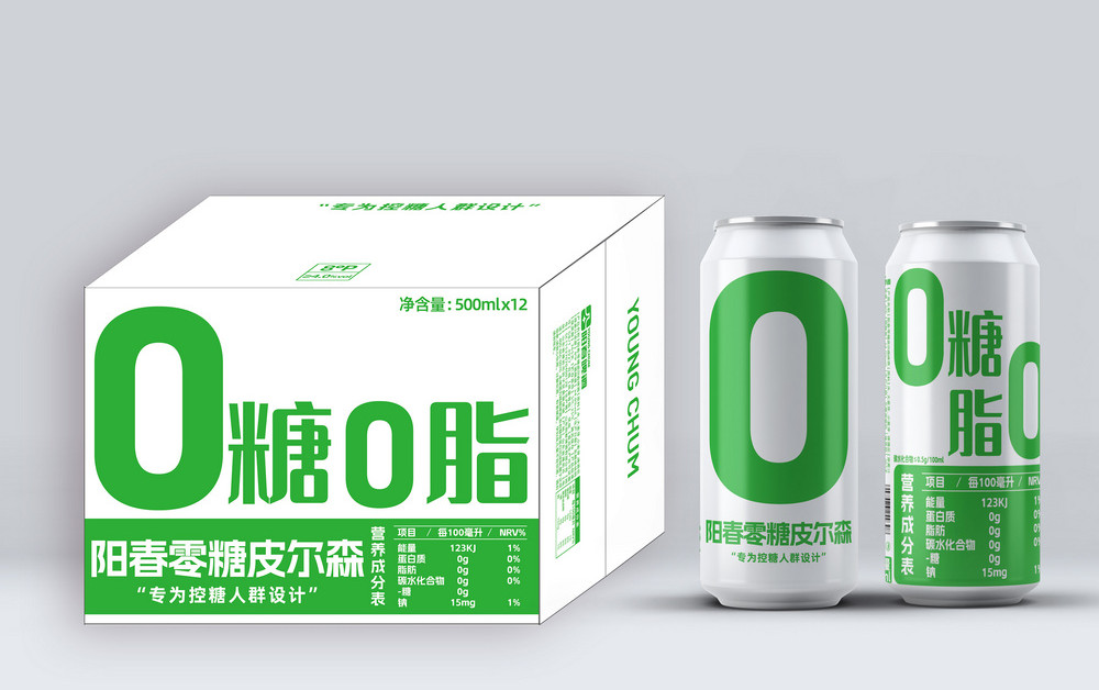 星空体育零糖皮尔森500ml罐装