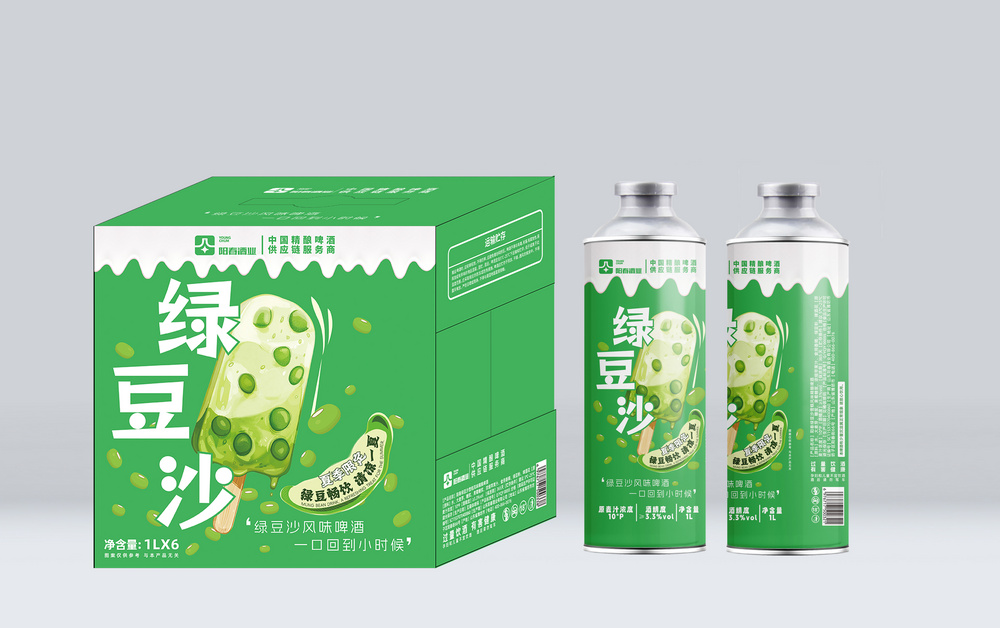 星空体育中式精酿果味啤酒-绿豆沙